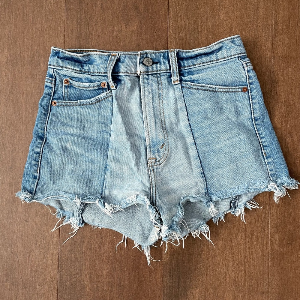 Abercrombie & Fitch Light Blue Jean Shorts